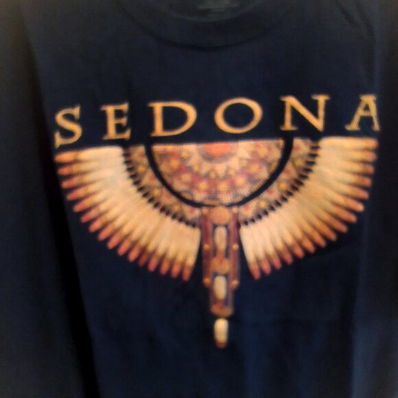 Native American Feather Design Vintage T-Shirt from Sedona Arizona - Picture 5 of 6